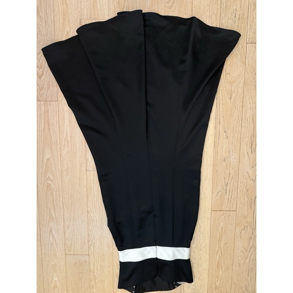 Black And White long  Evening Gown Bow Old Money Elegant Old Hollywood Size 8 - Picture 5 of 5